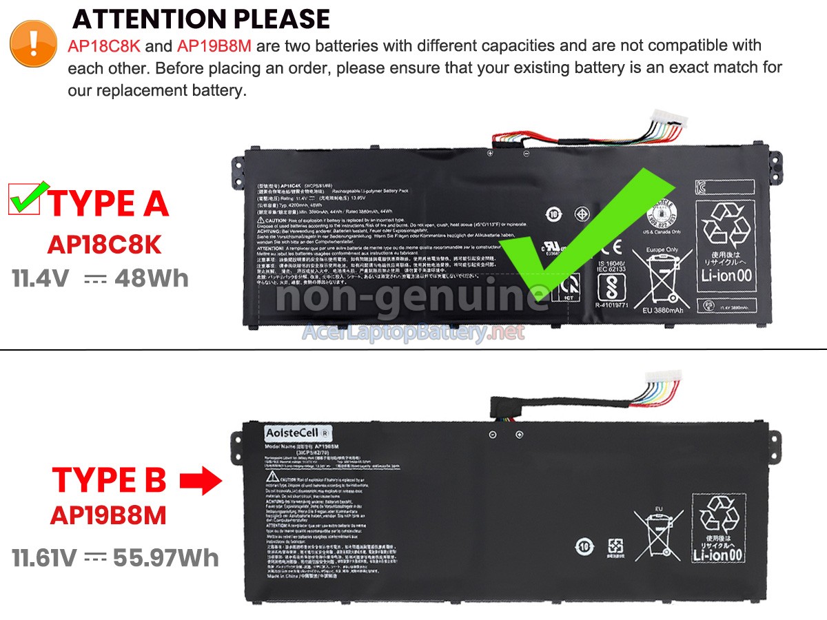 Acer Aspire 3 A315-44P battery replacement
