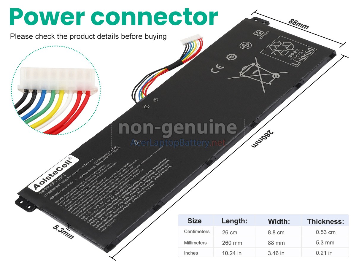 Acer Aspire 3 A315-58-38XR battery replacement