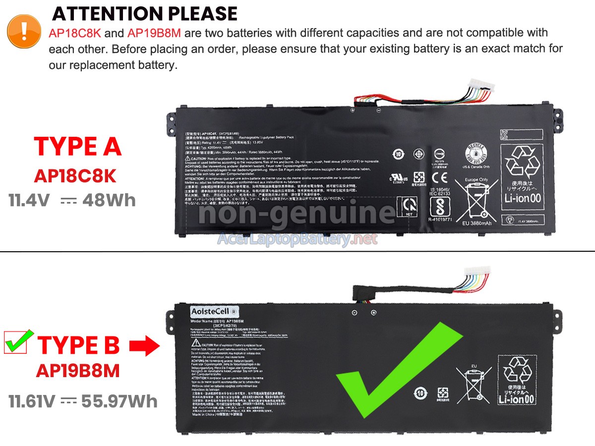 Acer Aspire 3 A315-44P battery replacement